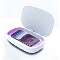 Hot Selling Factory Private Label Cheap Mobile Phone Wireless Charging Ultraviolet Portable Light UV Sterilizer Box