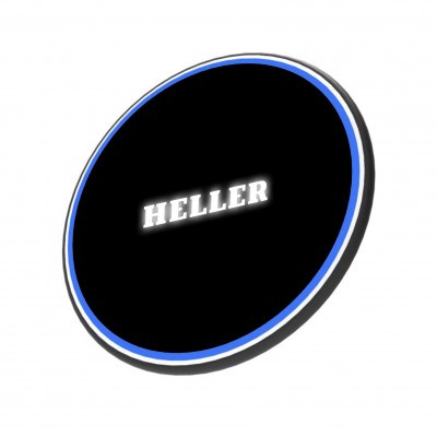 2020 new product hot seller round wireless charger qi certified 5w 7.5w 10w fast charging speed led light wireless charger pad